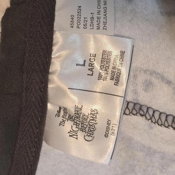 Disney The Nightmare Before Christmas Men's Hooded Onesie Size Large - Picture 3 of 5